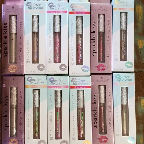 12 pkgs Glitter Lip Cream - Measurable Difference - Picture 1 of 2